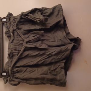 Hollister Olive Green Ultra High-Rise Shorts Size XS X-Small